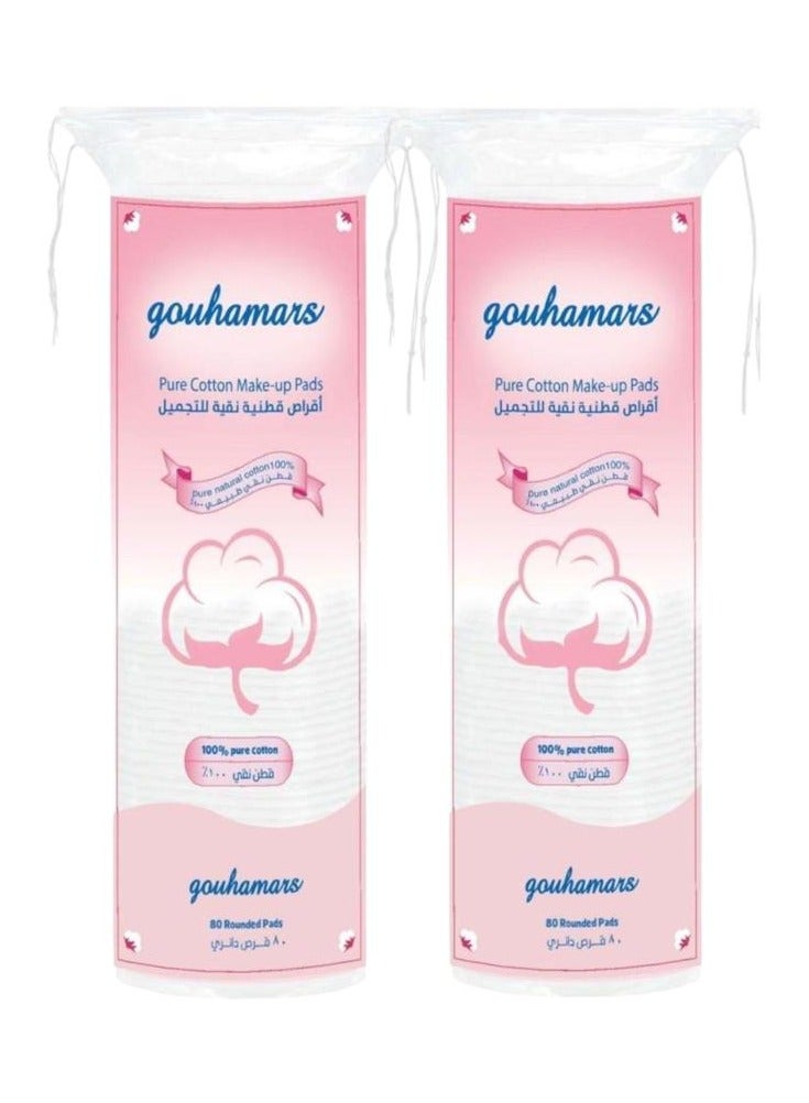 Gouhamars Cotton Pads 80x2