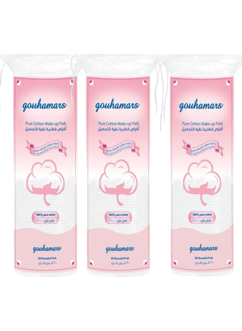 Gouhamars Cotton Pads 80x3
